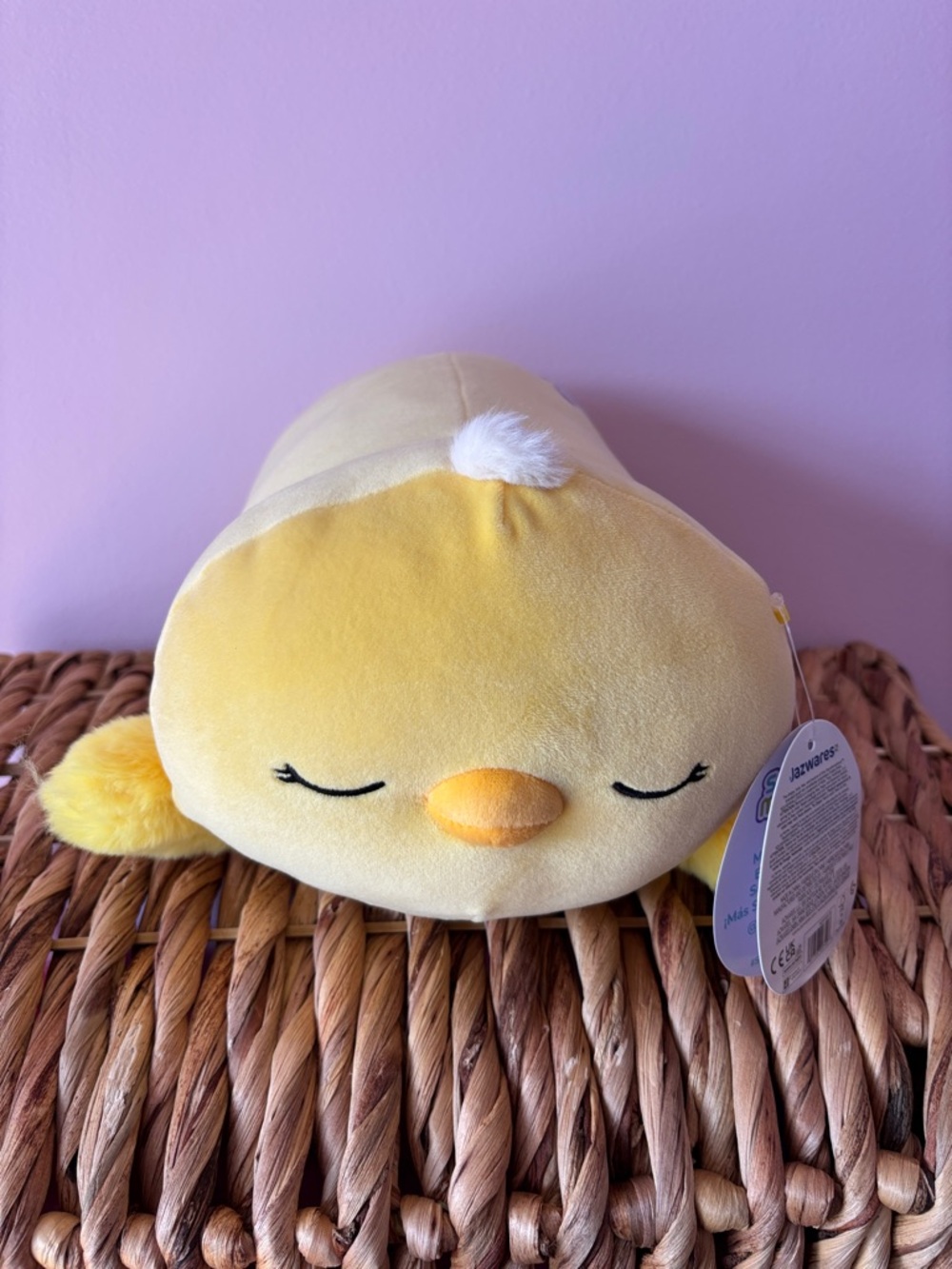 Squishmallows Yellow Chick Plush - Soft Pastel Yellow with Orange Beak
